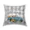 Stupell Industries Harvest Blessings Gray Plaid Throw Pillow